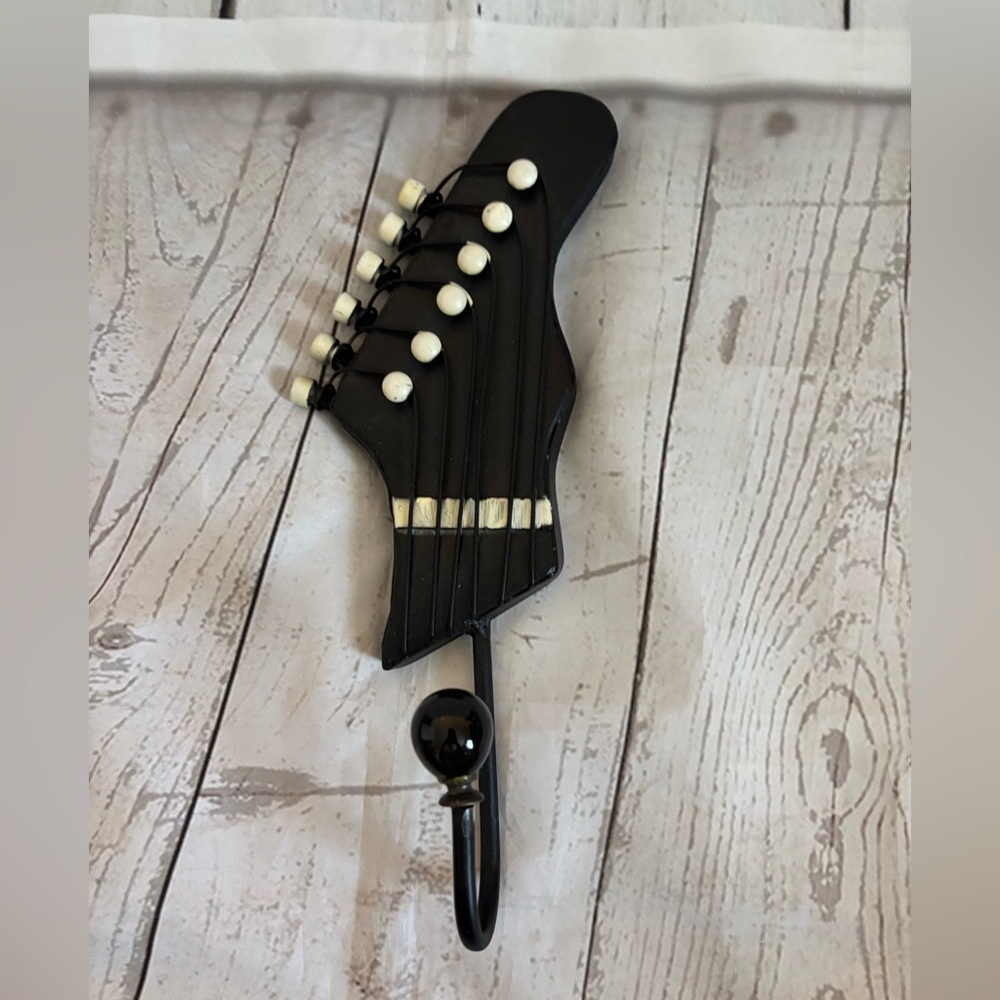 Electric Guitar Head style Hat-Rack Wall Hook Music Decor